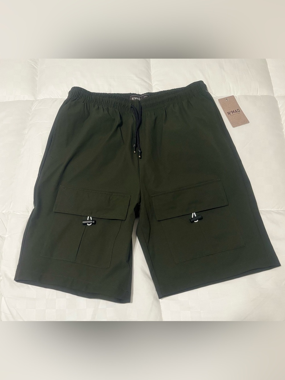 Nomad Men's Olive Green Cargo Shorts